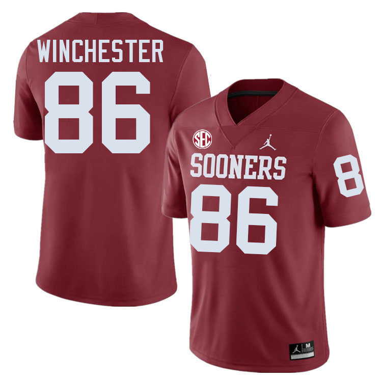 Oklahoma Sooners #86 James Winchester College Football Jerseys,Uniforms-Crimson